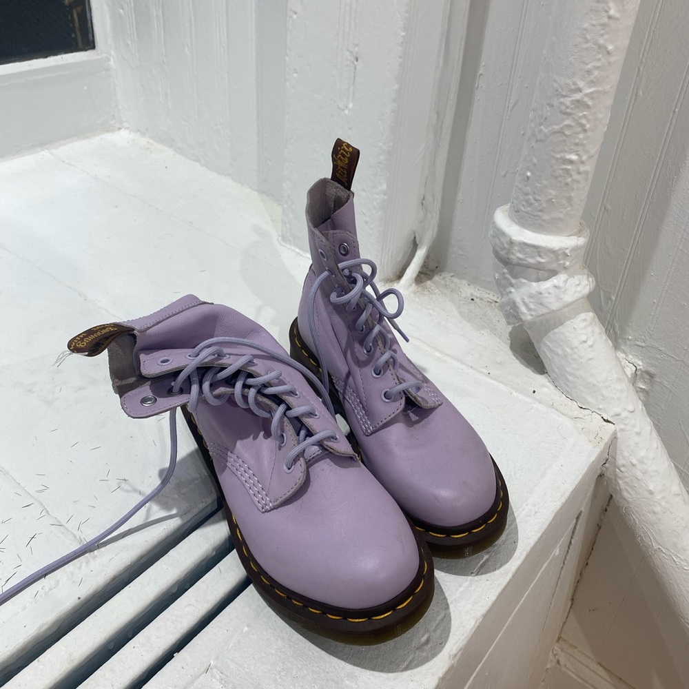 Purple dr martens barely worn